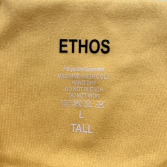 Ethos Leggings Yoga Pants Yellow Women's Large Tall - Picture 3 of 4